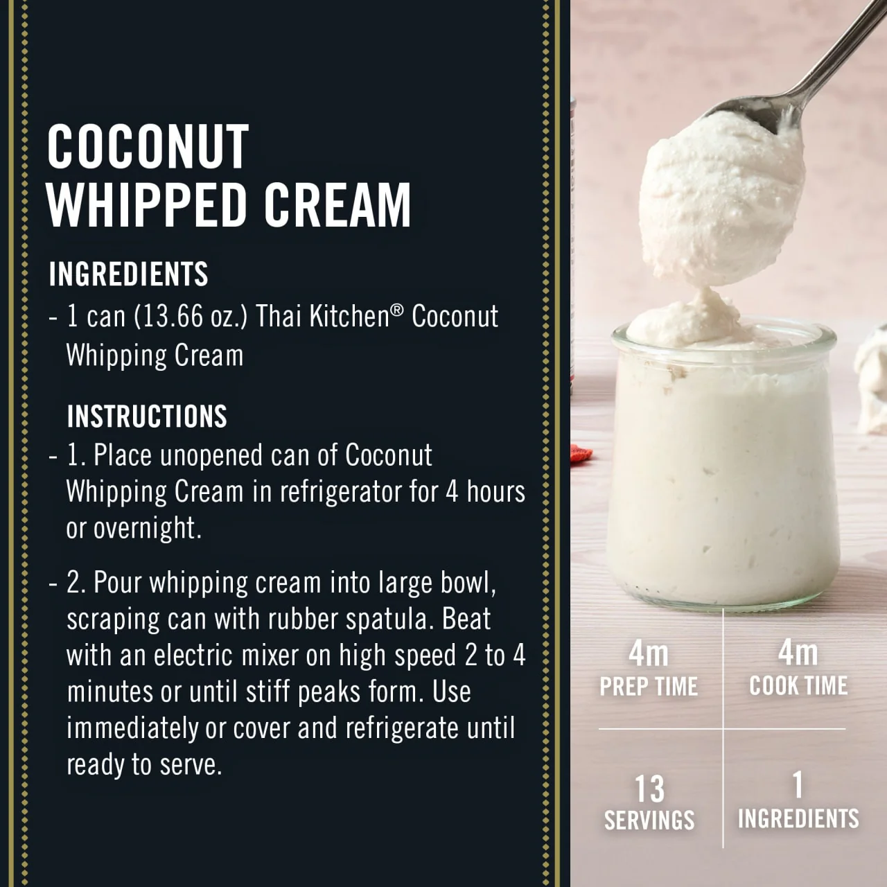 Thai Kitchen® Sweetened Coconut Whipping Cream, 13.66 fl oz - Image 6