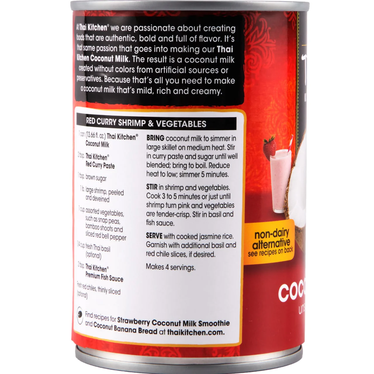 Thai Kitchen® Unsweetened Coconut Milk, 13.66 fl oz - Image 24