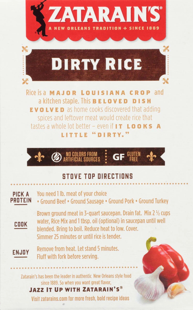 Zatarain's® Dirty Rice Dinner Mix, 8 oz - Image 14