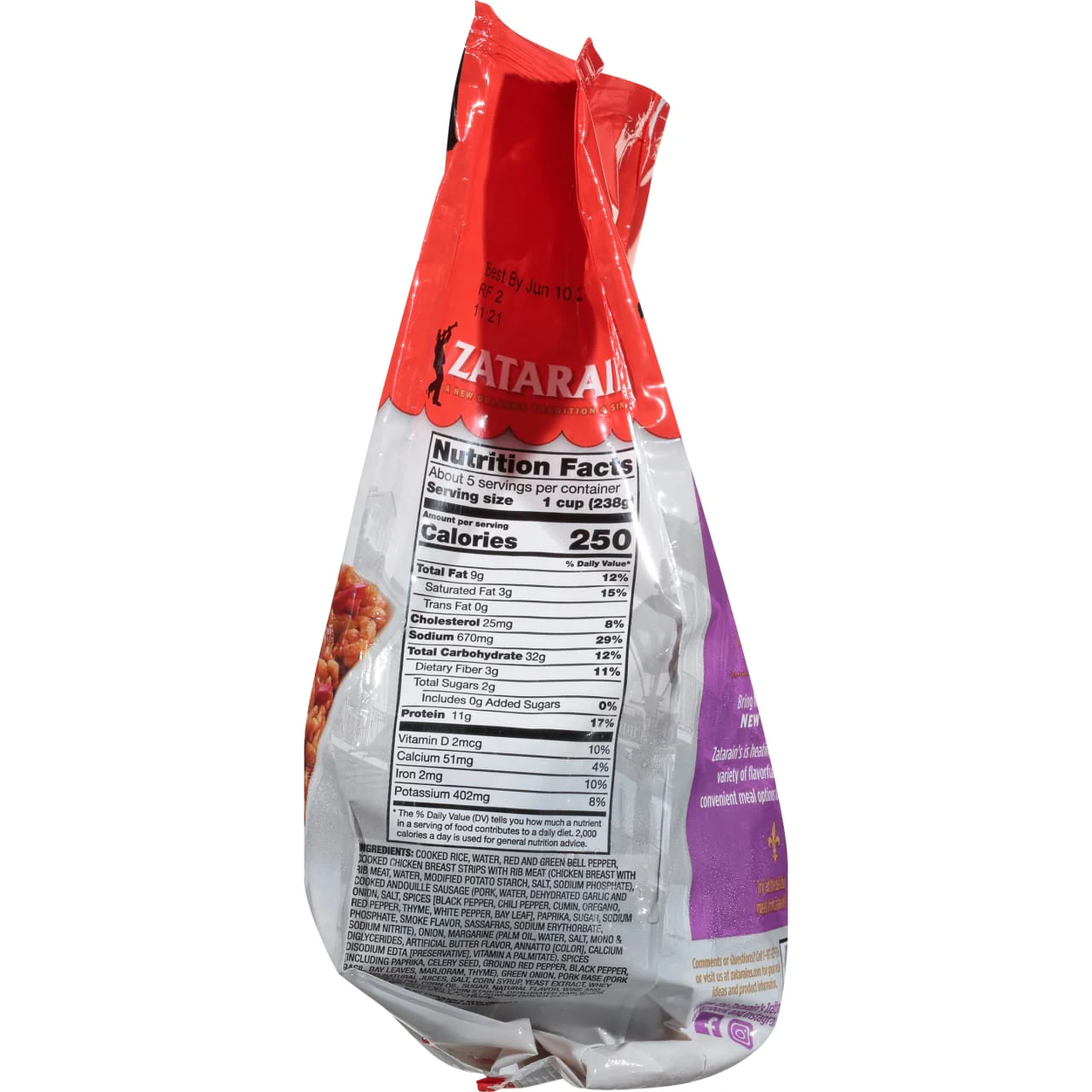 Zatarain's® Family Size Frozen Jambalaya, 42.0 oz - Image 3