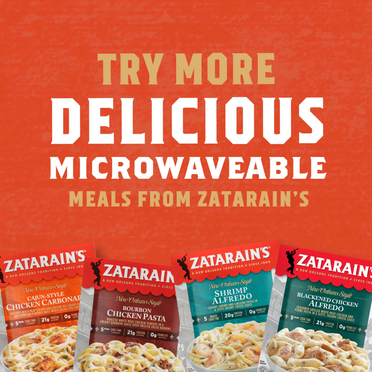 Zatarain's® Frozen Cajun-Style Chicken Carbonara, 10.5 oz - Image 12