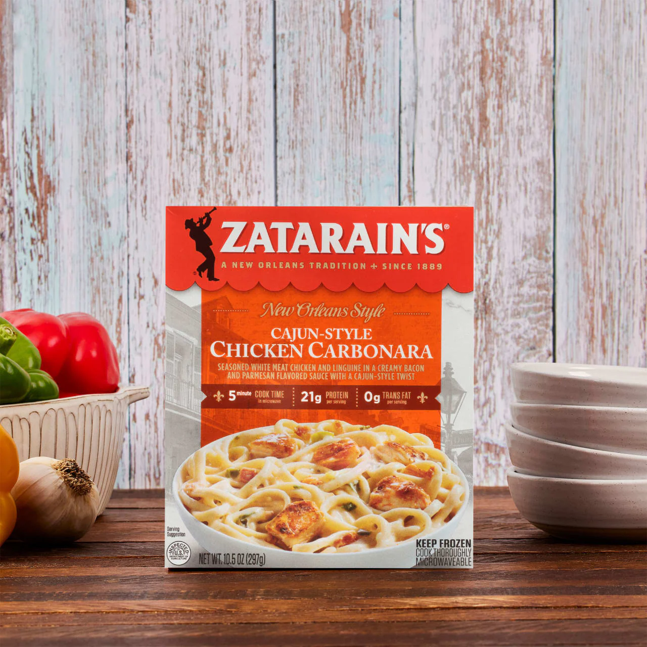 Zatarain's® Frozen Cajun-Style Chicken Carbonara, 10.5 oz - Image 17