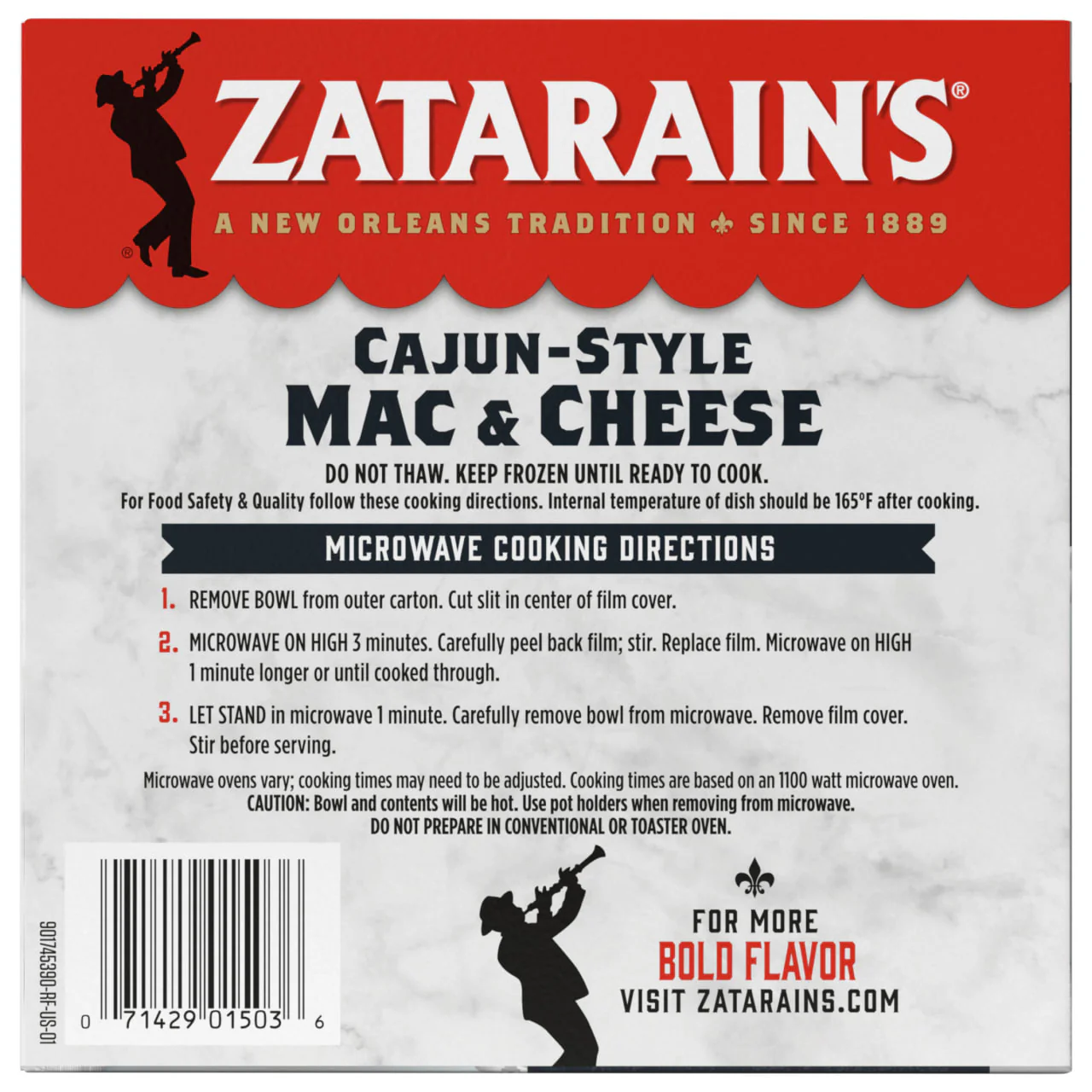Zatarain's® Frozen Mac & Cheese Bowl, 9 oz - Image 19