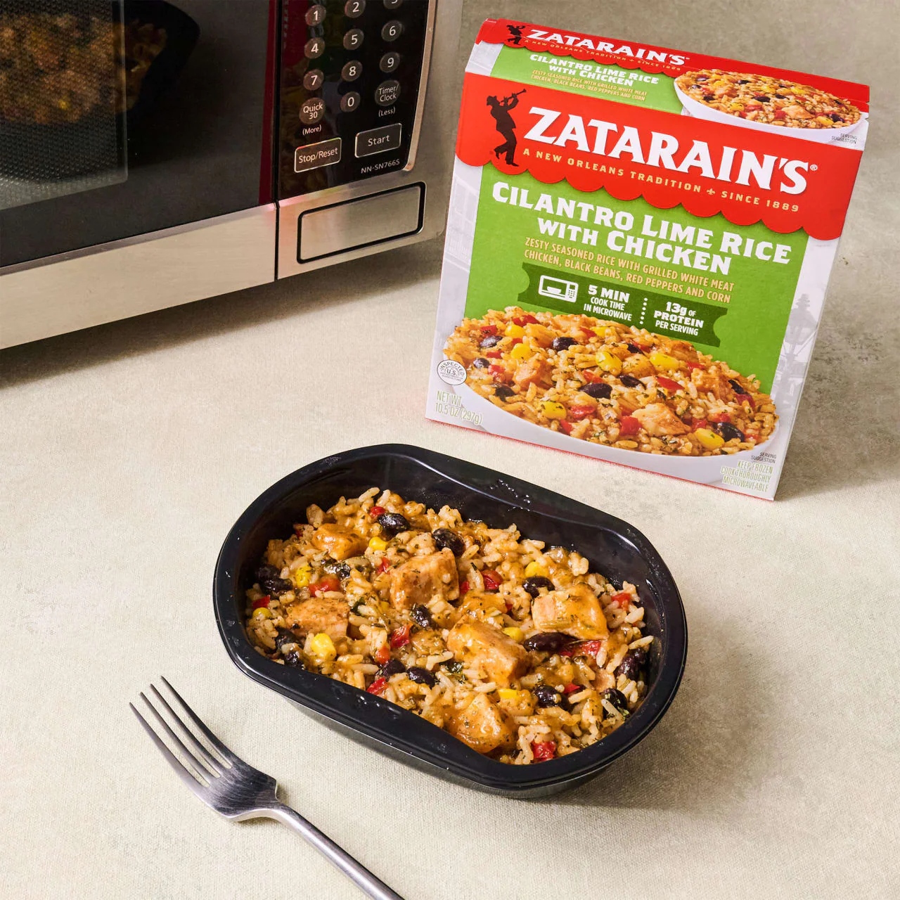 Zatarain's® Frozen Cilantro Lime Rice with Chicken Bowl, 10.5 oz - Image 5