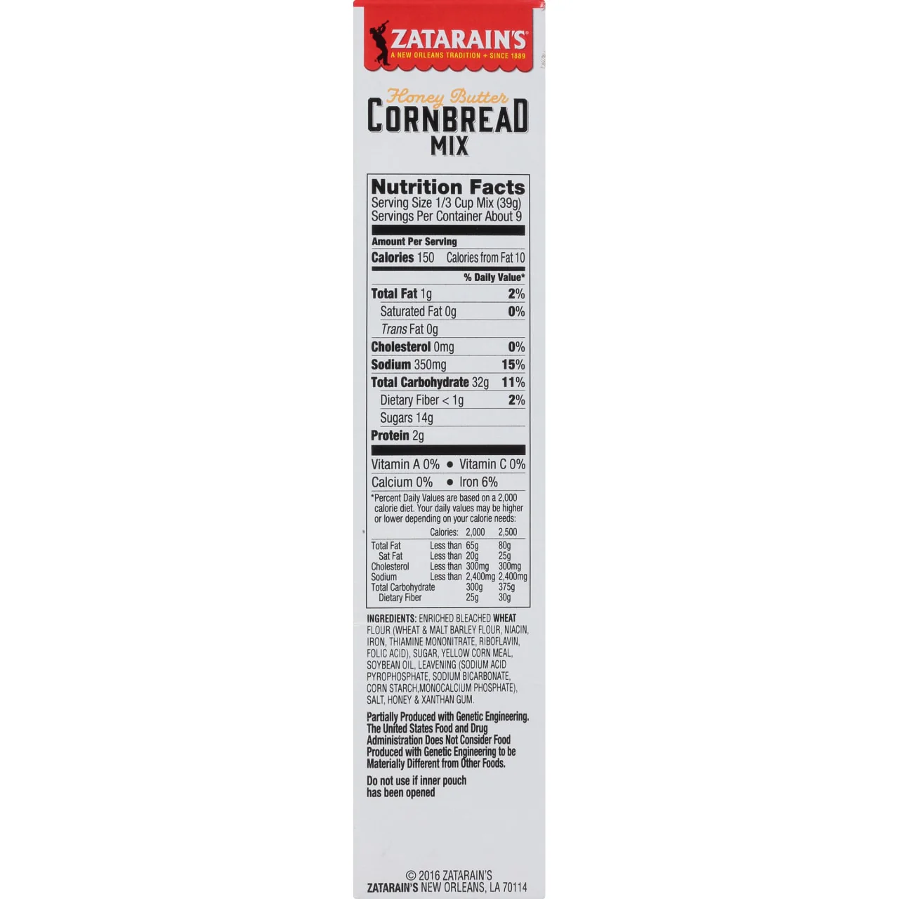 Zatarain's® Honey Butter Cornbread Mix, 12.5 oz - Image 9