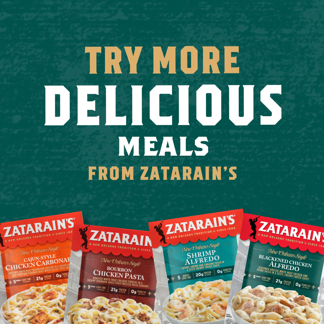 Zatarain's® Blackened Chicken Alfredo Frozen Dinner, 10.5 oz - Image 12