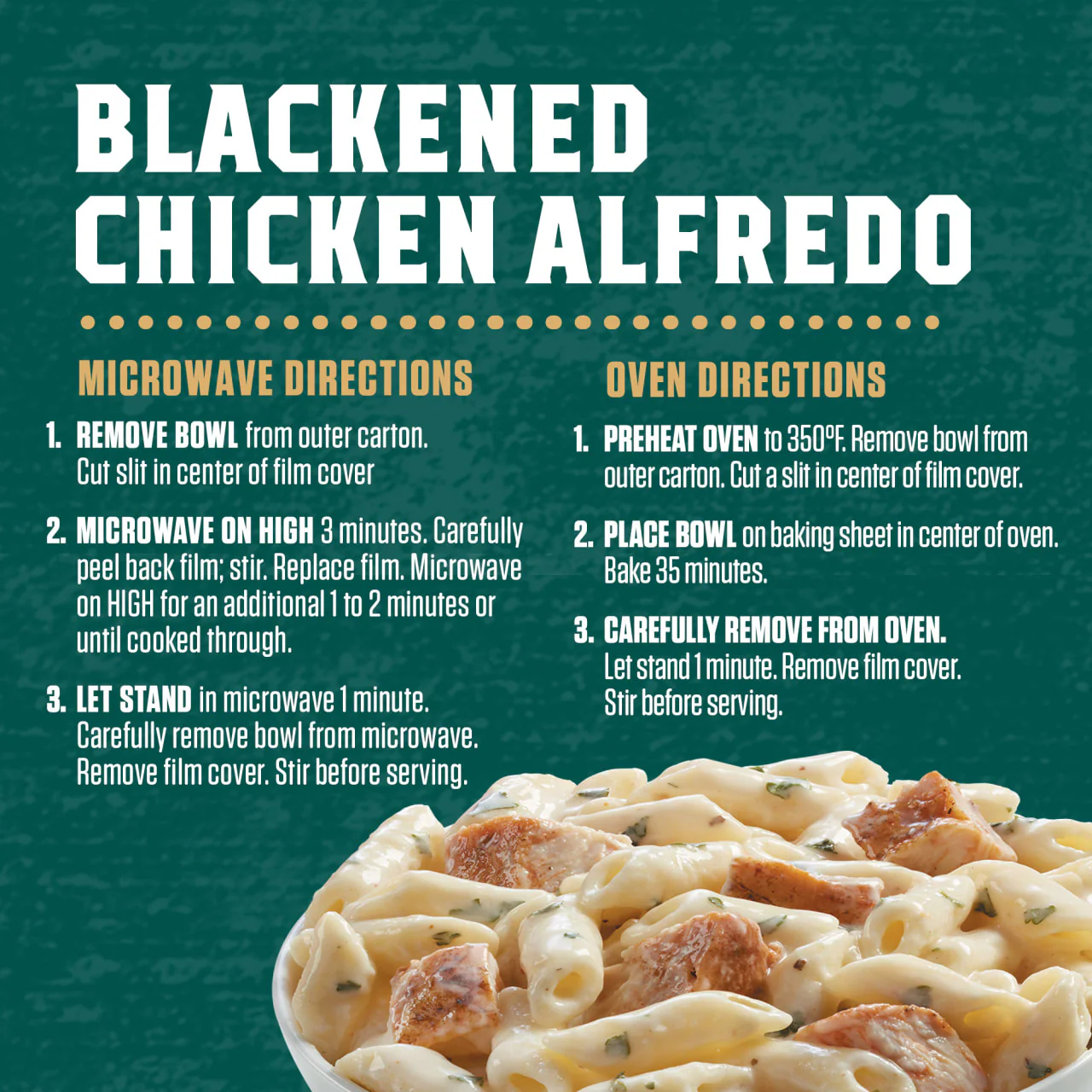 Zatarain's® Blackened Chicken Alfredo Frozen Dinner, 10.5 oz - Image 6