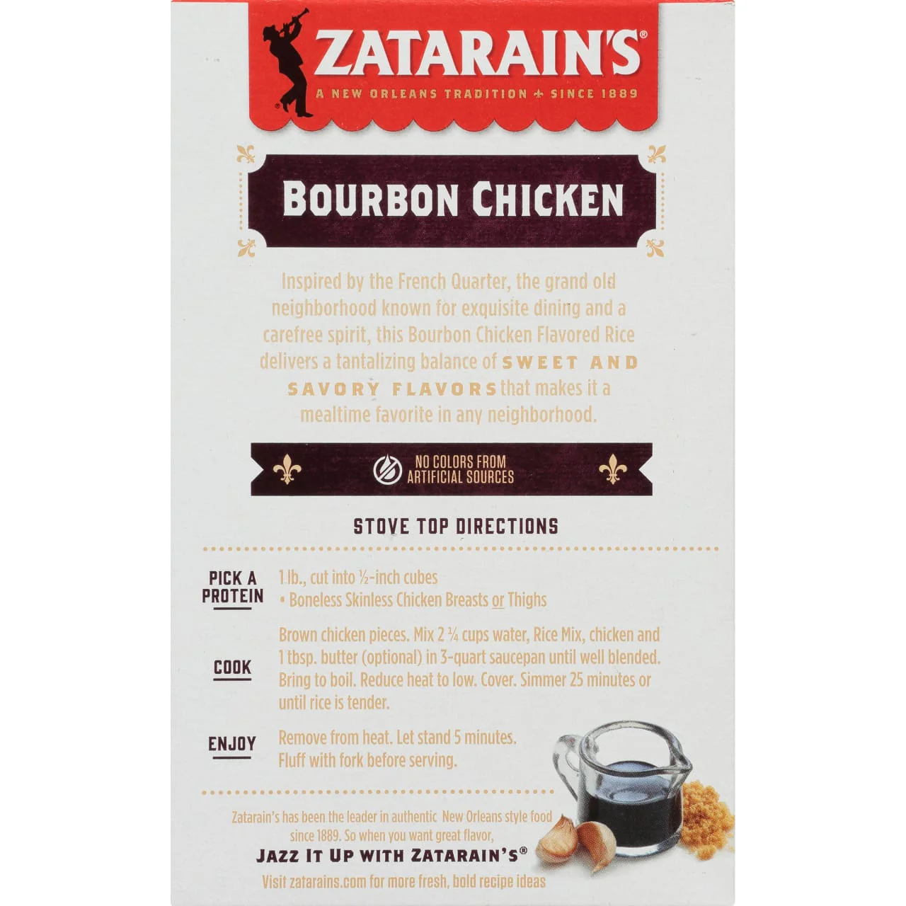 Zatarain's® Bourbon Chicken Flavored Rice, 8 oz - Image 4