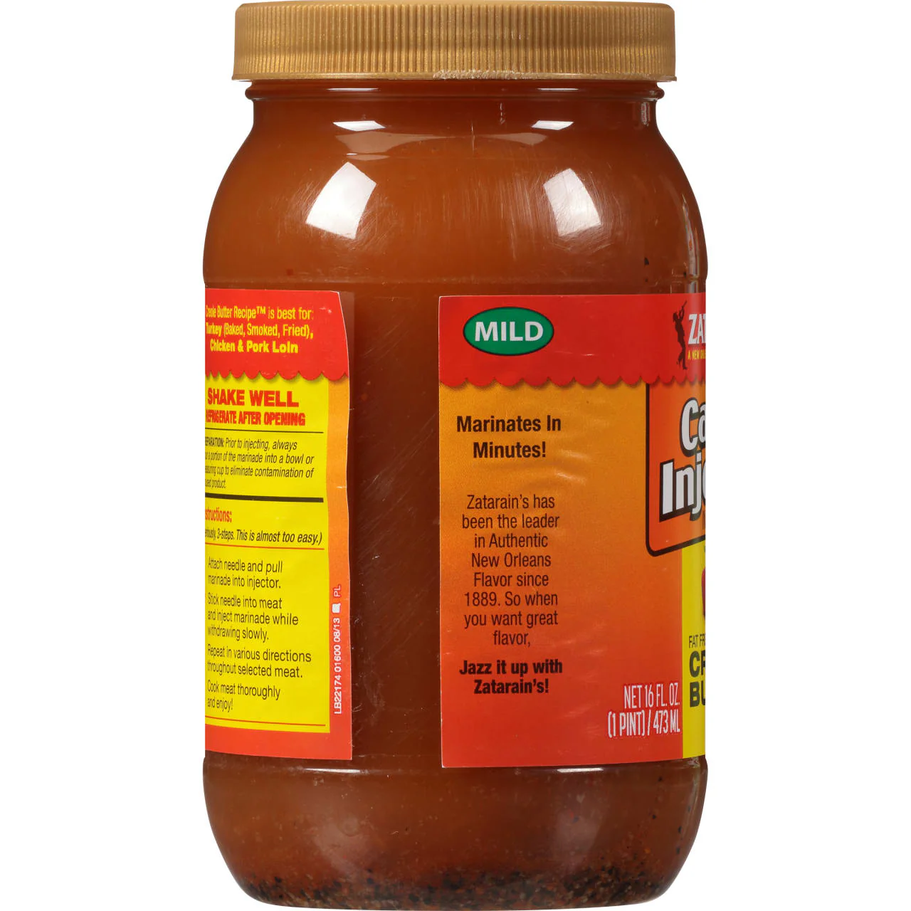 Zatarain's® Cajun Injectors® Creole Butter Recipe™ Injectable Marinade Refill, 16 oz - Image 8