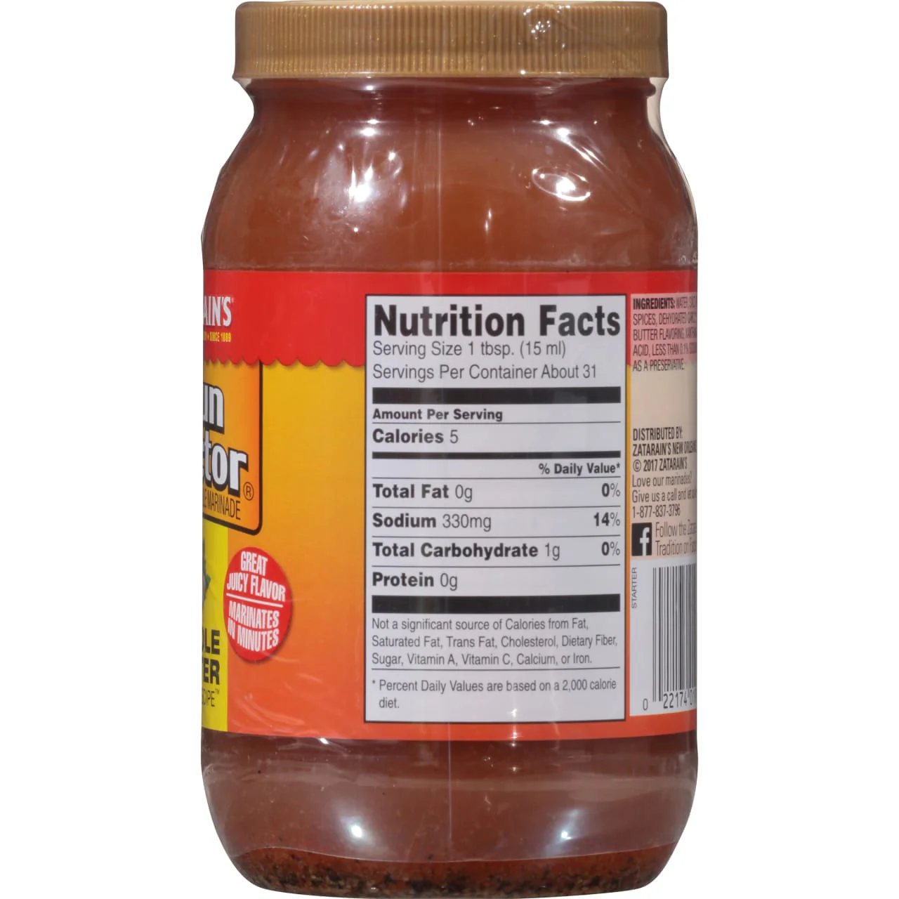 Zatarain's® Cajun Injectors® Creole Butter Recipe™ Injectable Marinade with Injector, 16 oz - Image 8