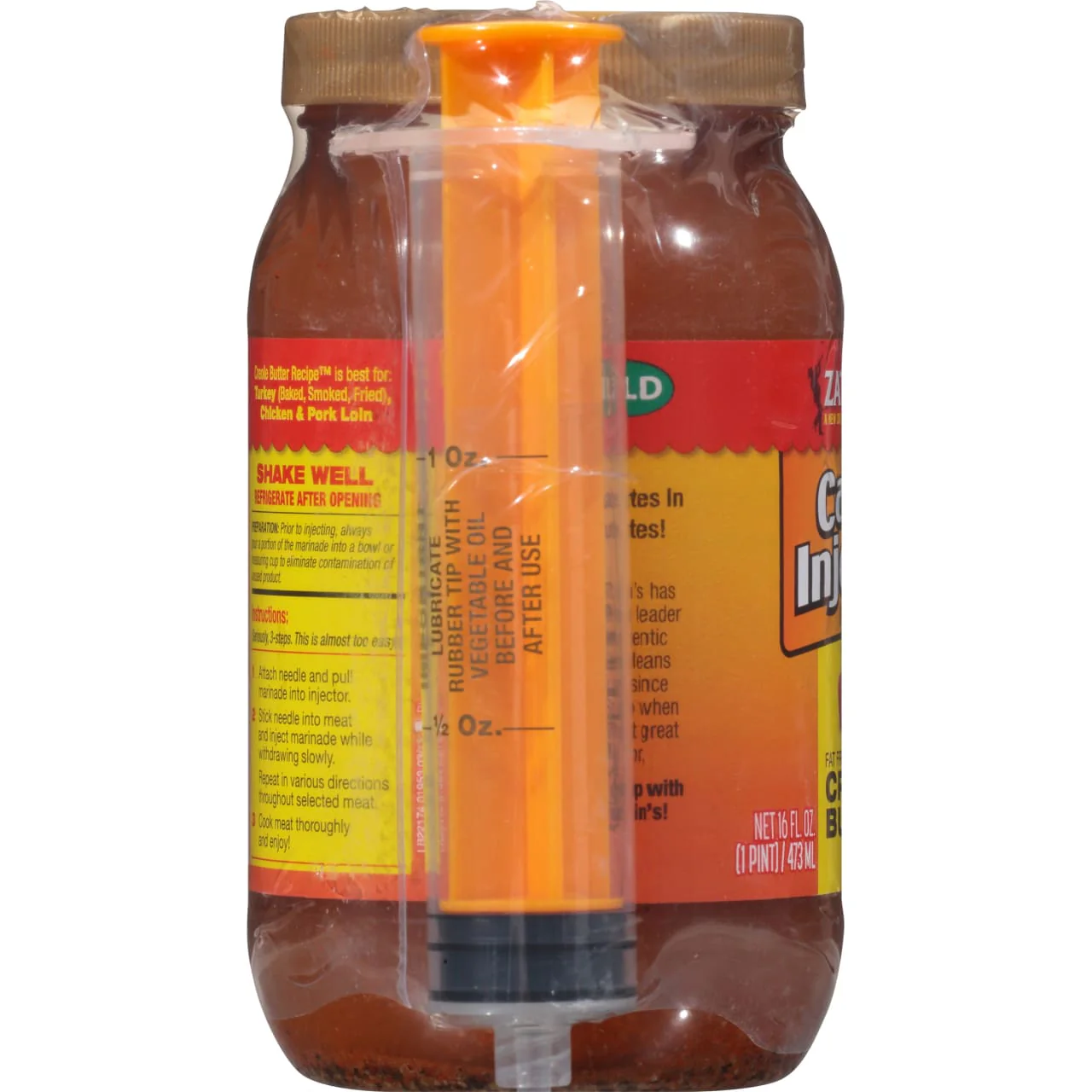 Zatarain's® Cajun Injectors® Creole Butter Recipe™ Injectable Marinade with Injector, 16 oz - Image 9