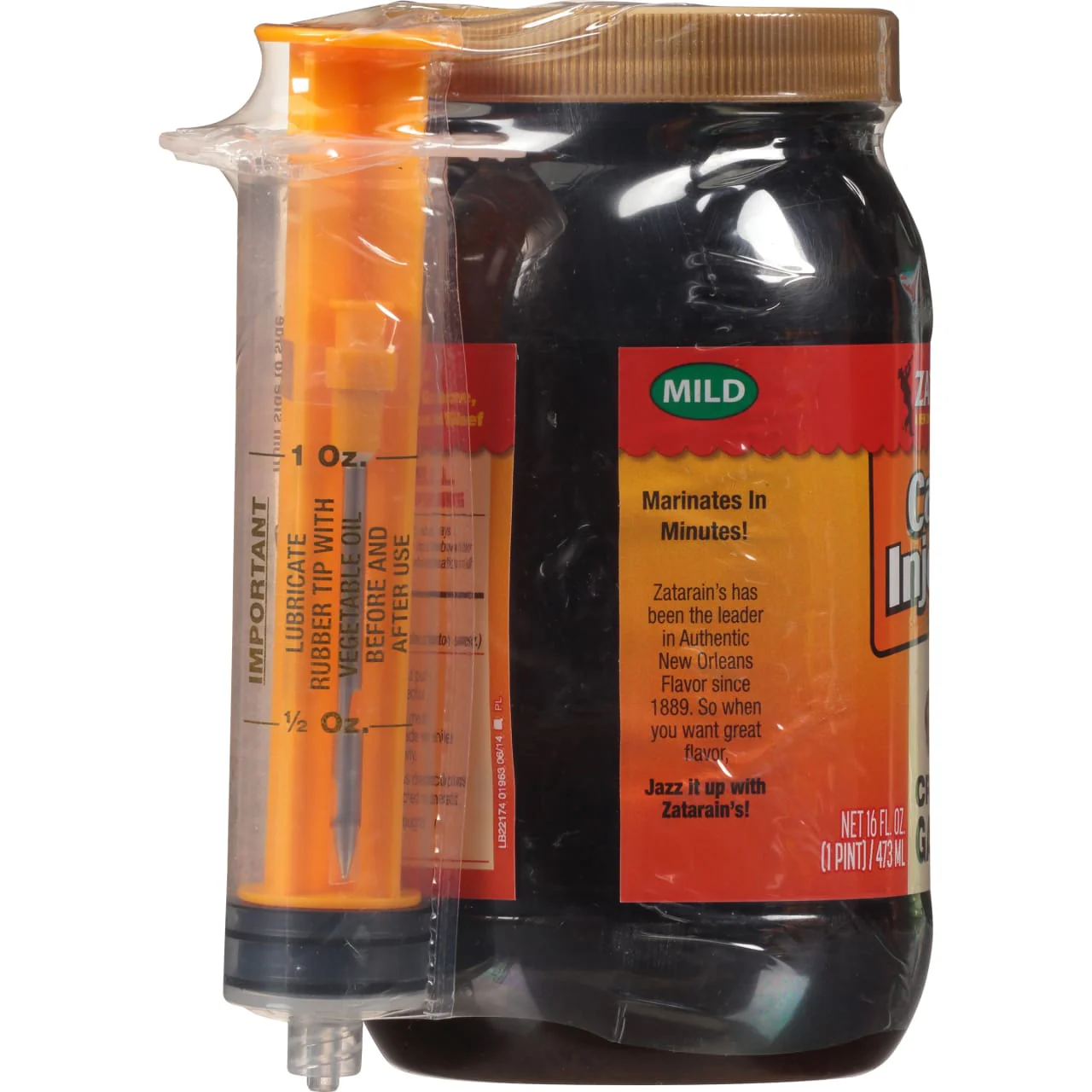 Zatarain's® Cajun Injectors® Creole Garlic Injectable Marinade with Injector, 16 oz - Image 10