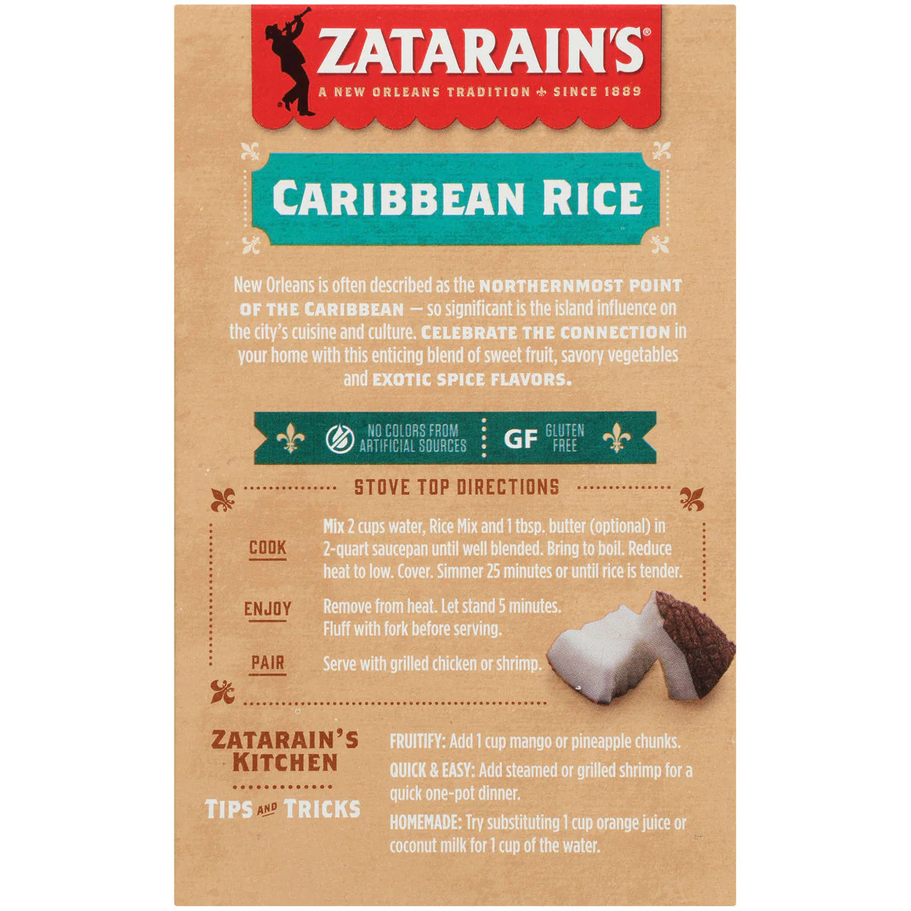 Zatarain's® Caribbean Rice Mix, 6 oz - Image 8