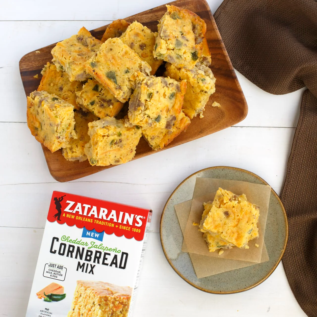 Zatarain's® Cheddar Jalapeno Cornbread Mix, 12.5 oz - Image 6