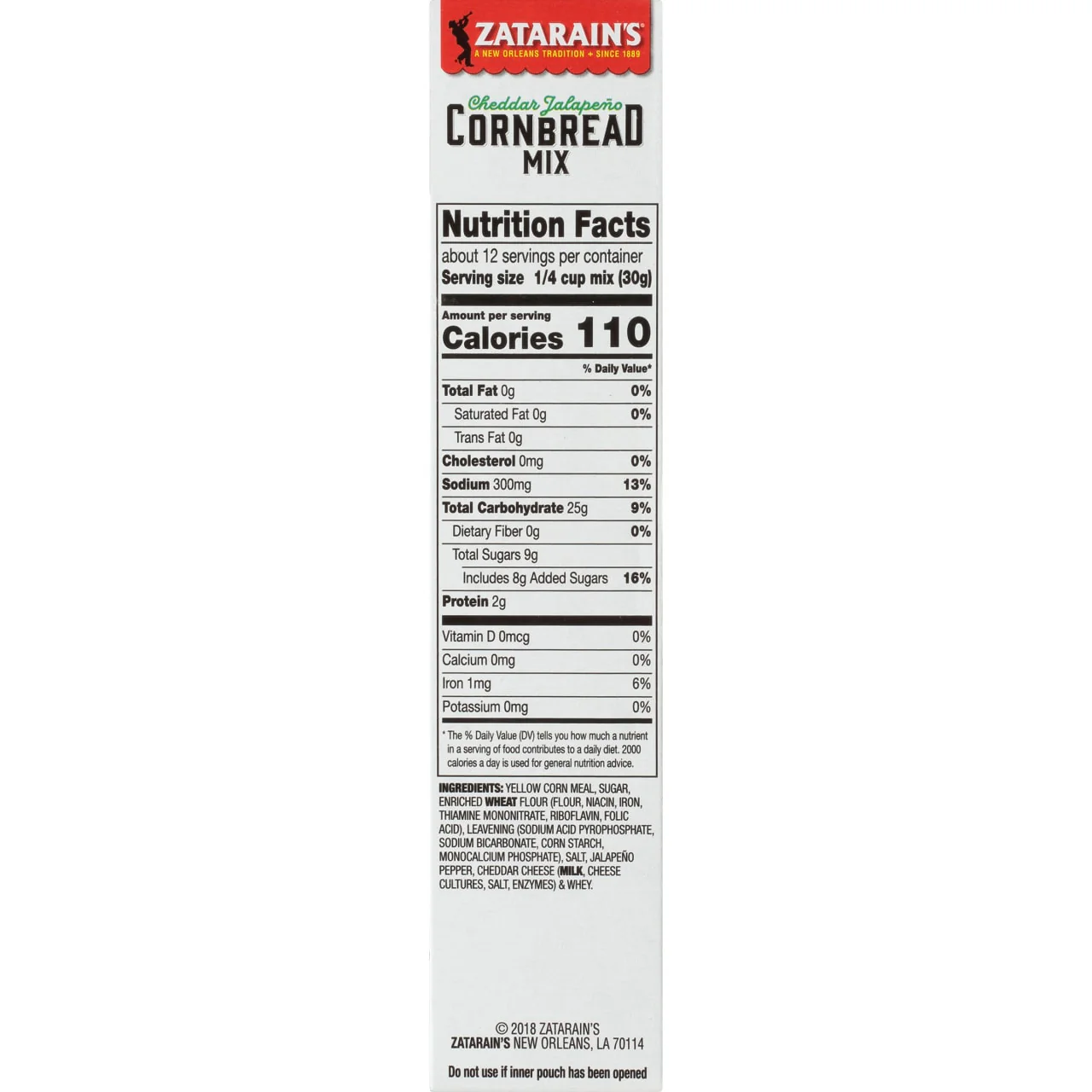 Zatarain's® Cheddar Jalapeno Cornbread Mix, 12.5 oz - Image 9