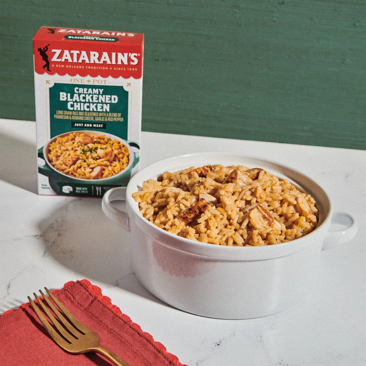 Zatarain's® Creamy Blackened Chicken Rice Mix, 8 oz - Image 2