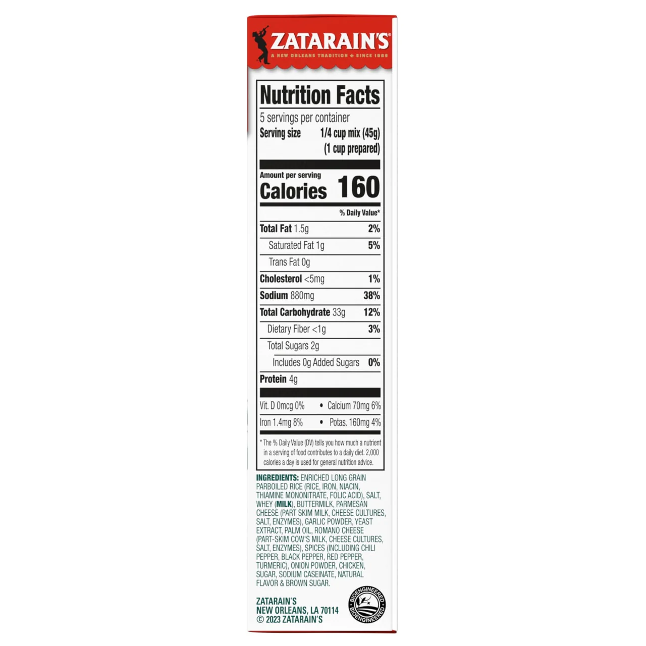 Zatarain's® Creamy Blackened Chicken Rice Mix, 8 oz - Image 9