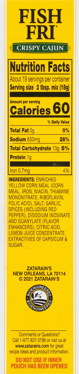Zatarain's® Crispy Cajun Fish Fri, 12 oz - Image 8