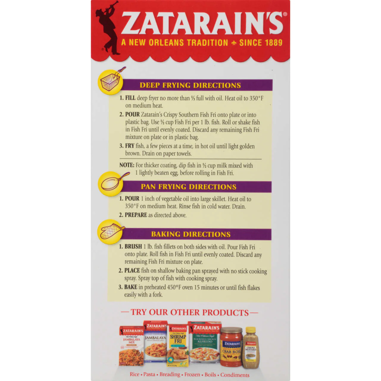 Zatarain's® Crispy Southern Fish Fri, 12 oz - Image 8