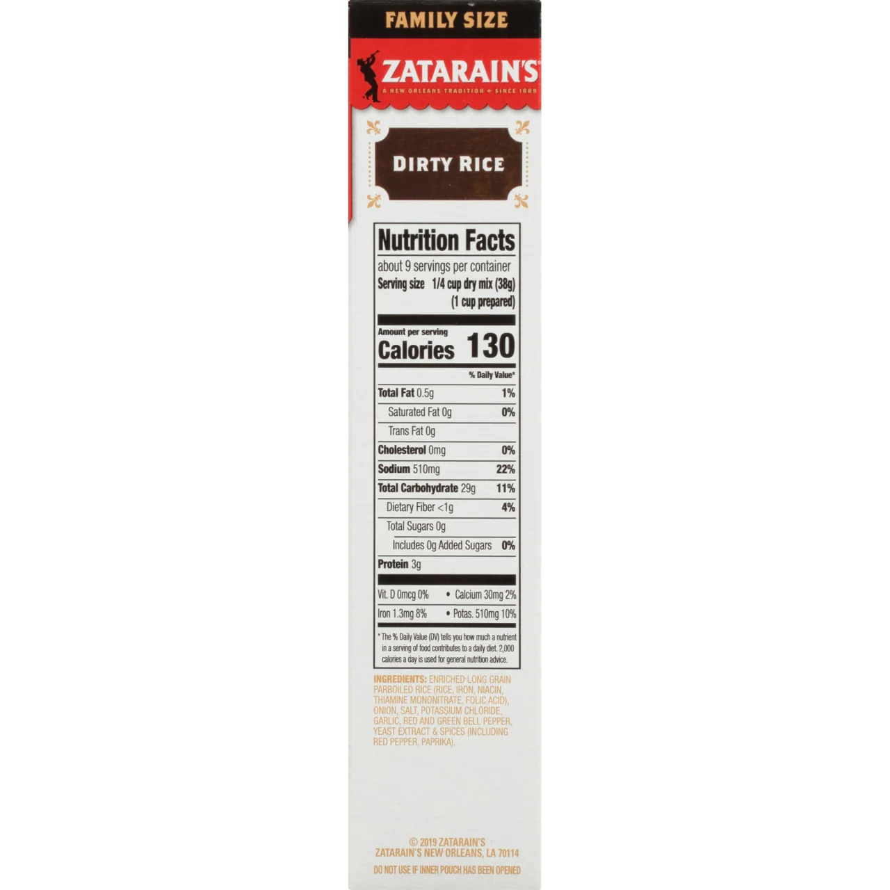 Zatarain's® Family Size Dirty Rice Mix, 12 oz - Image 23