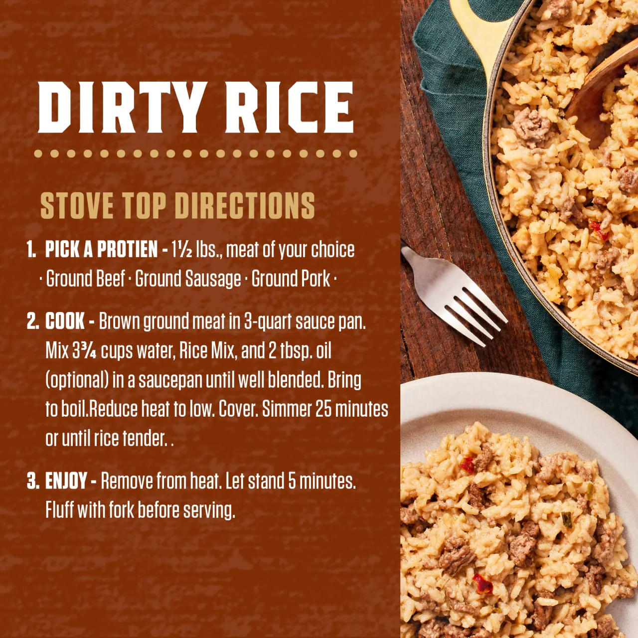 Zatarain's® Family Size Dirty Rice Mix, 12 oz - Image 6