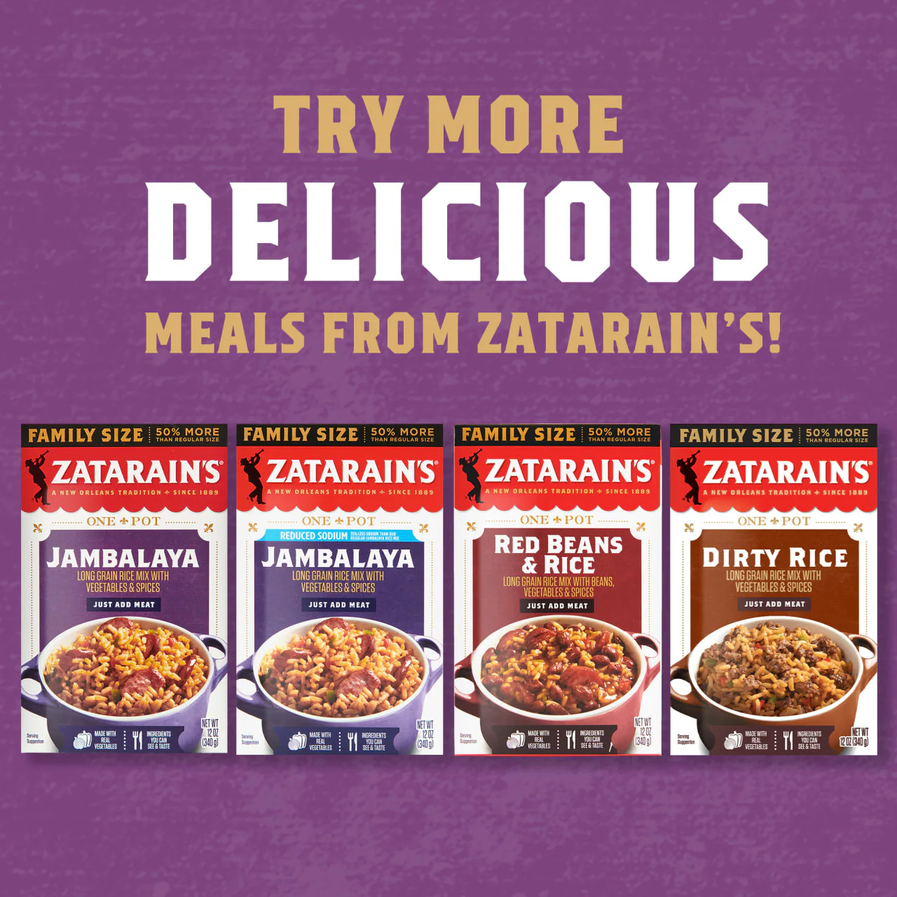 Zatarain's® Family Size Jambalaya Rice Dinner Mix, 12 oz - Image 12