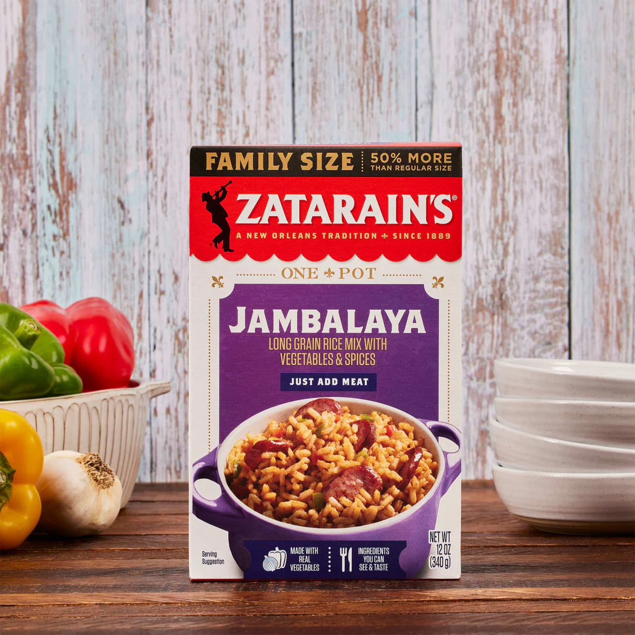 Zatarain's® Family Size Jambalaya Rice Dinner Mix, 12 oz - Image 19