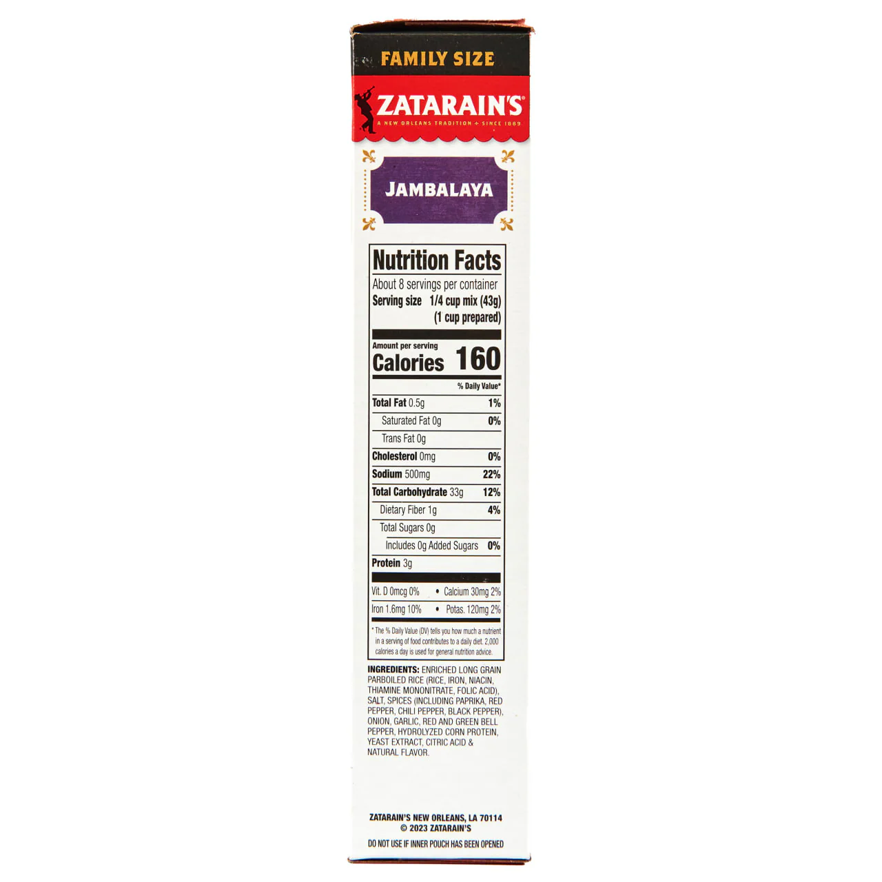 Zatarain's® Family Size Jambalaya Rice Dinner Mix, 12 oz - Image 23