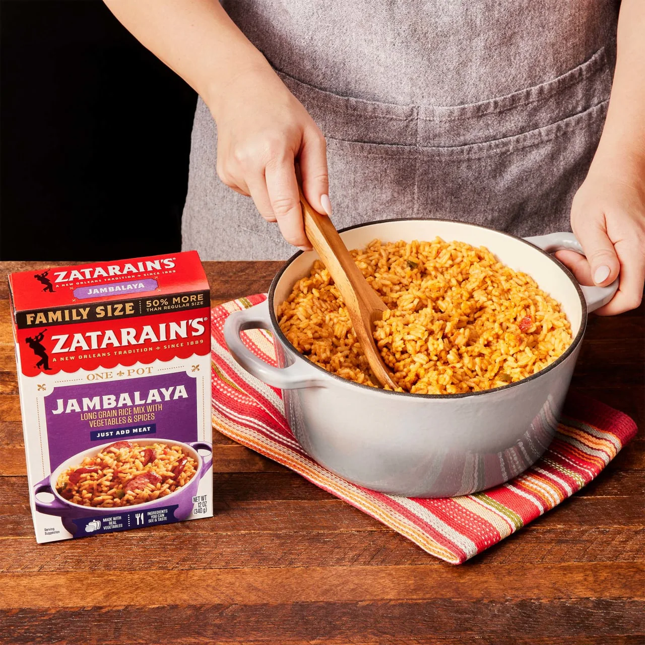 Zatarain's® Family Size Jambalaya Rice Dinner Mix, 12 oz - Image 5