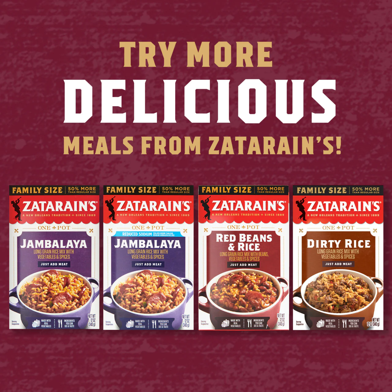 Zatarain's® Family Size Red Beans & Rice, 12 oz - Image 12