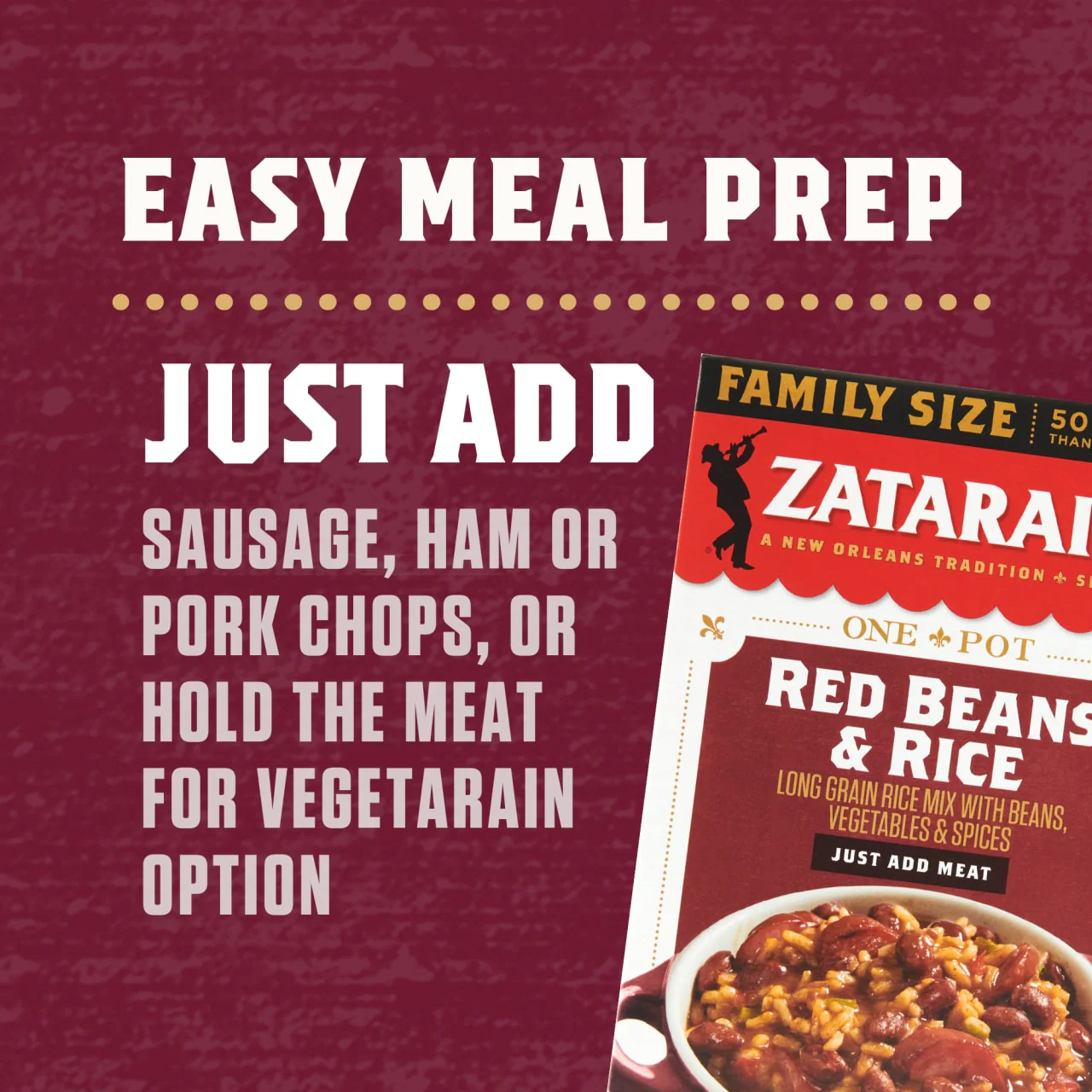Zatarain's® Family Size Red Beans & Rice, 12 oz - Image 16