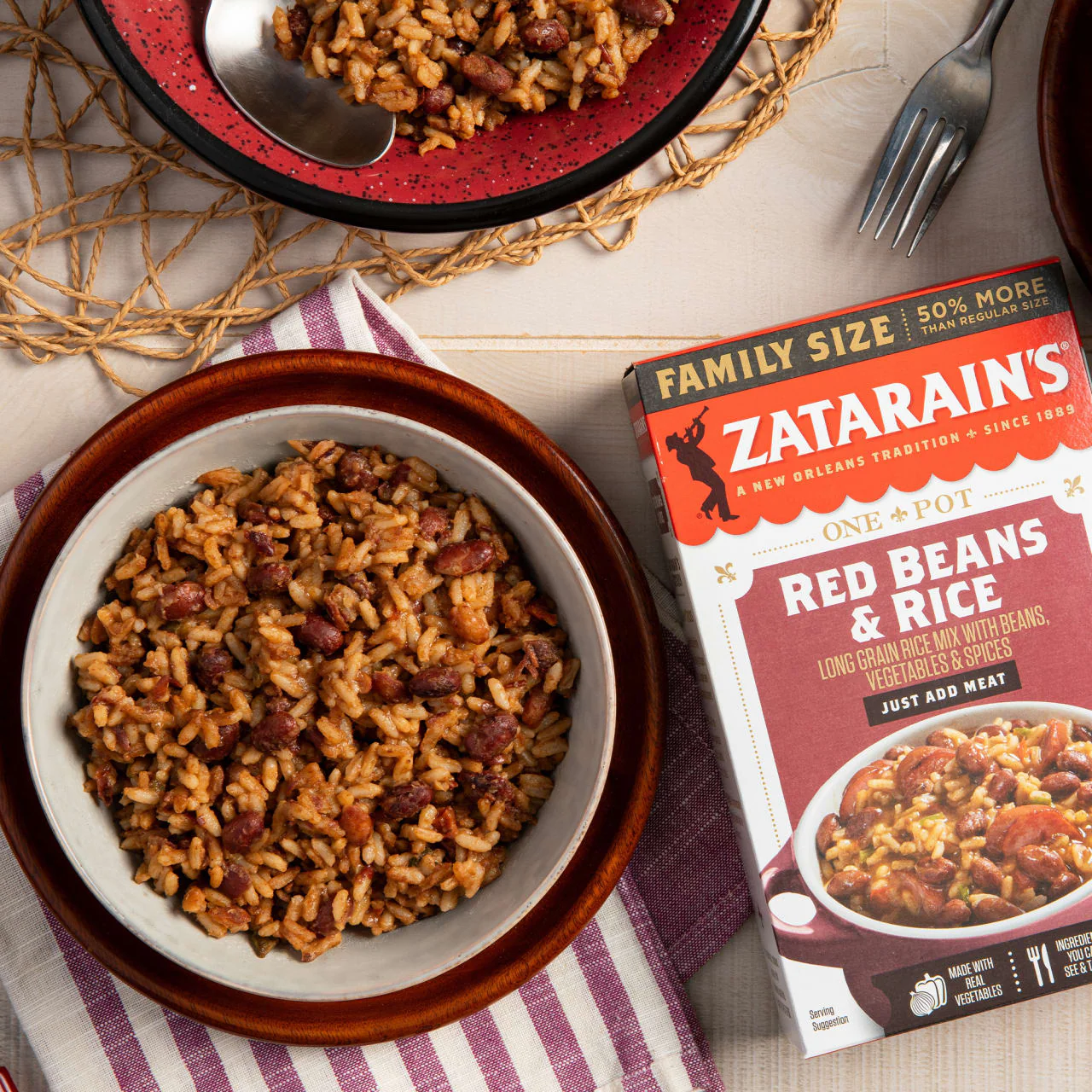 Zatarain's® Family Size Red Beans & Rice, 12 oz - Image 2