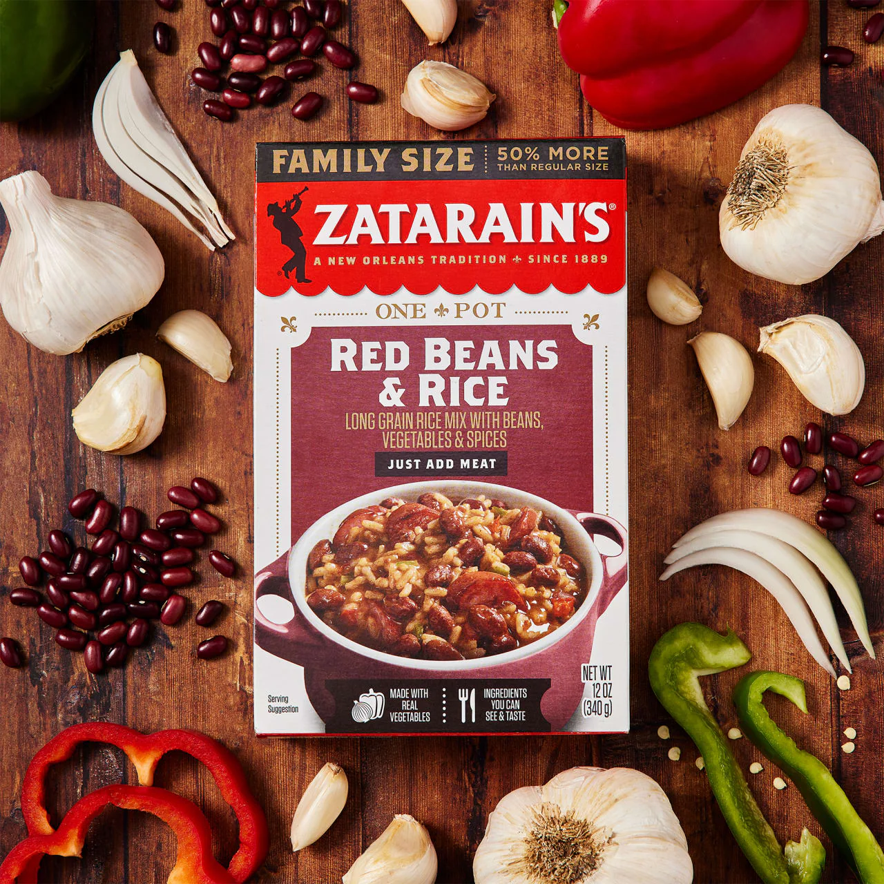 Zatarain's® Family Size Red Beans & Rice, 12 oz - Image 7