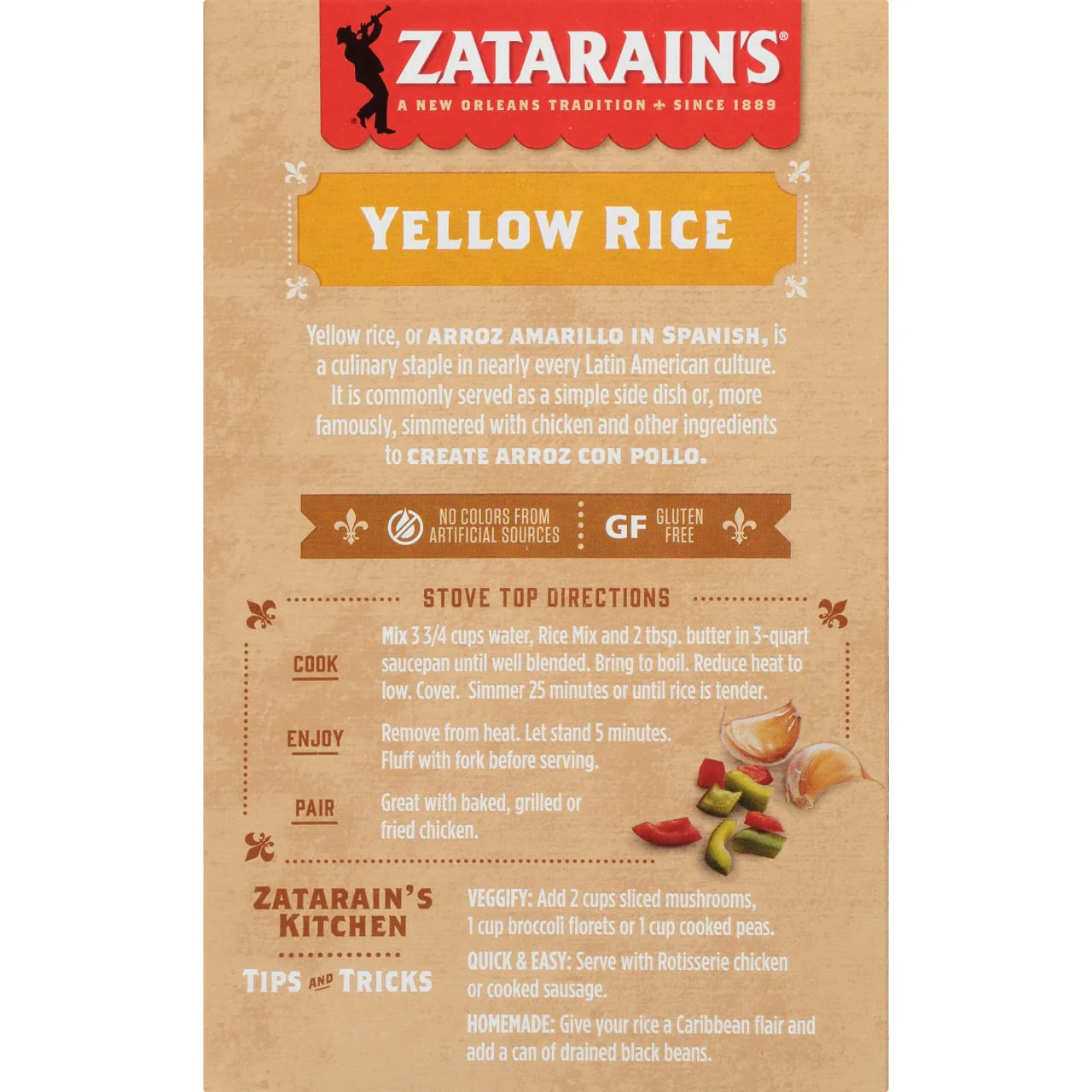 Zatarain's® Family Size Yellow Rice, 12 oz - Image 6