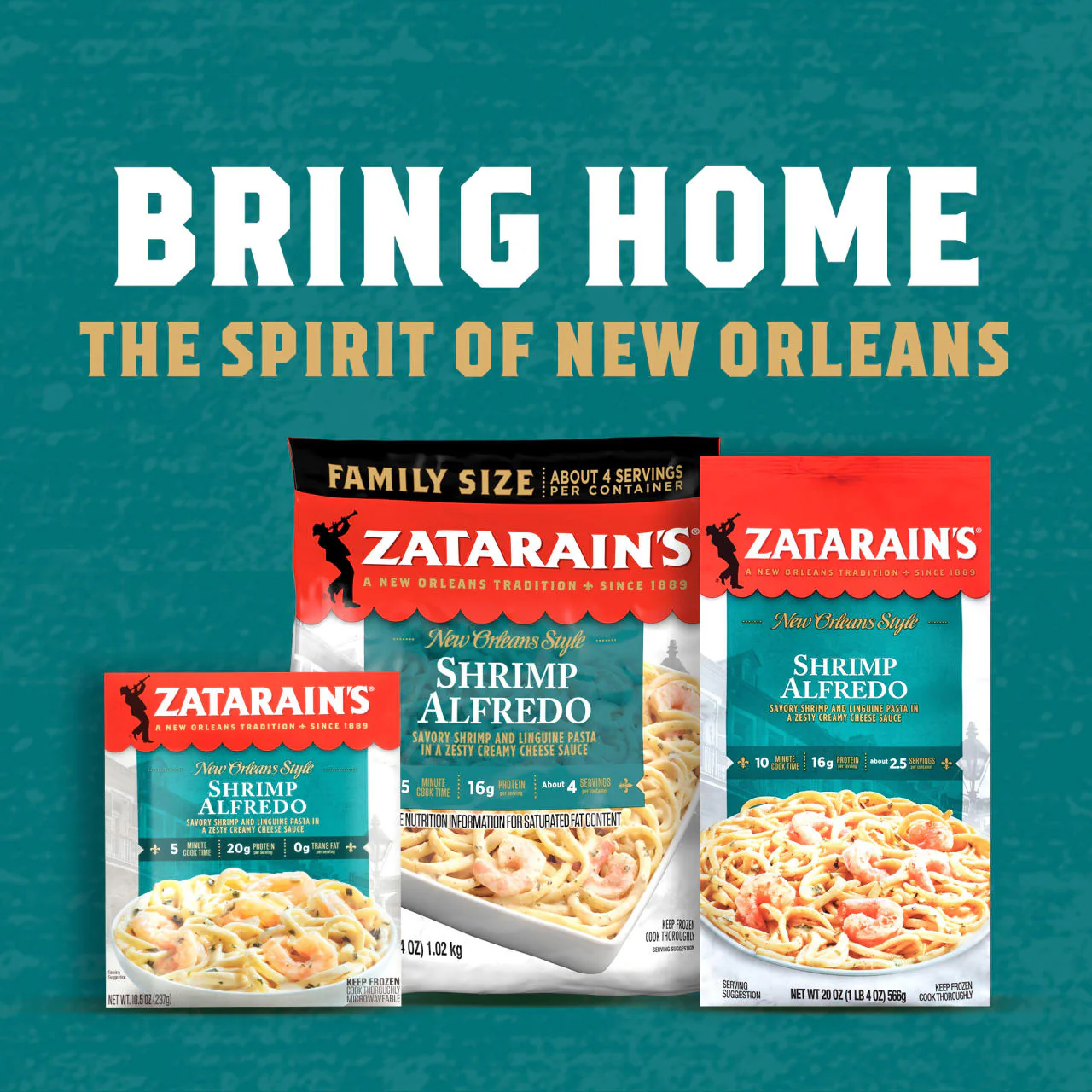 Zatarain's® Frozen Shrimp Alfredo, 10.5 oz - Image 18