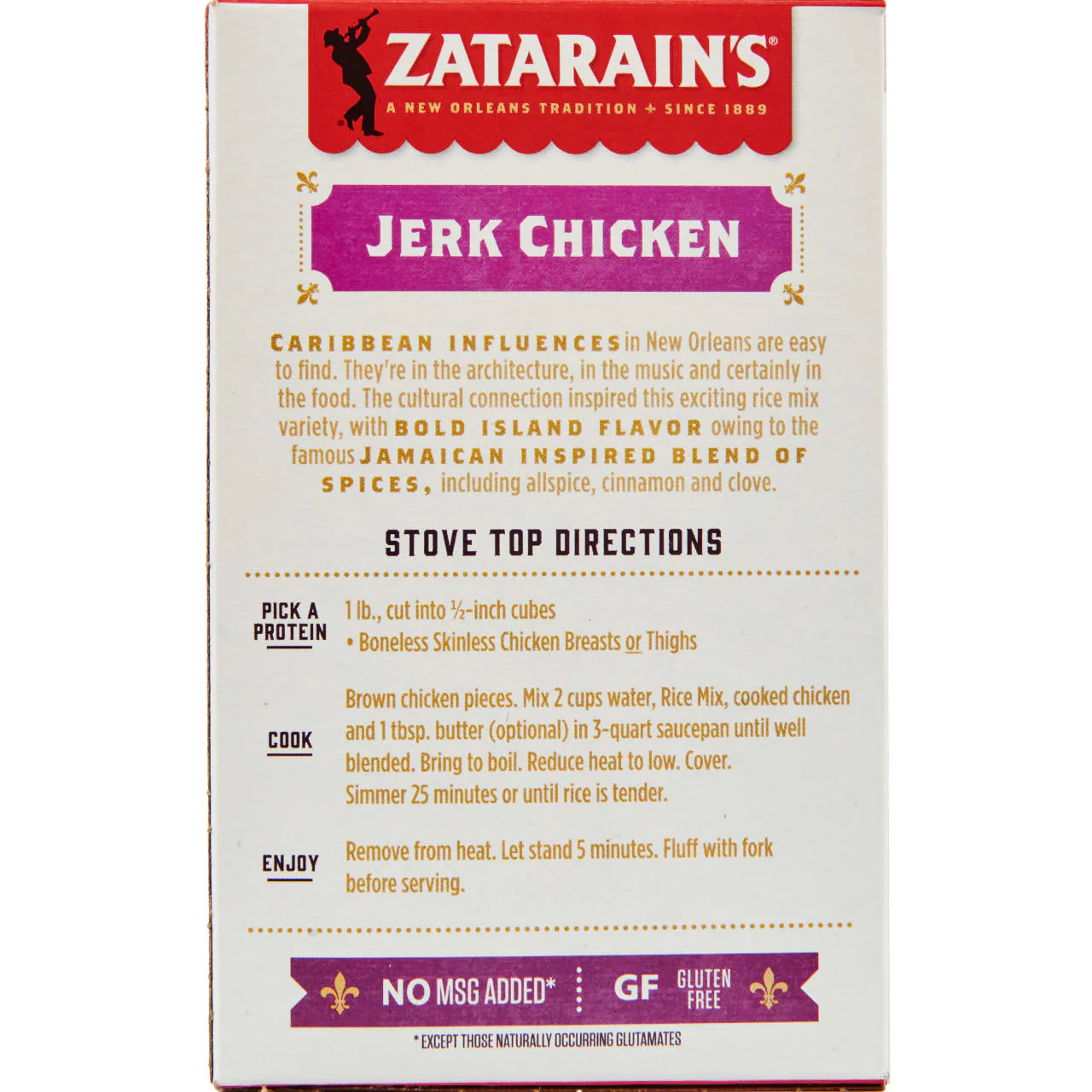 Zatarain's® Jerk Chicken Rice Dinner Mix, 8 oz - Image 5