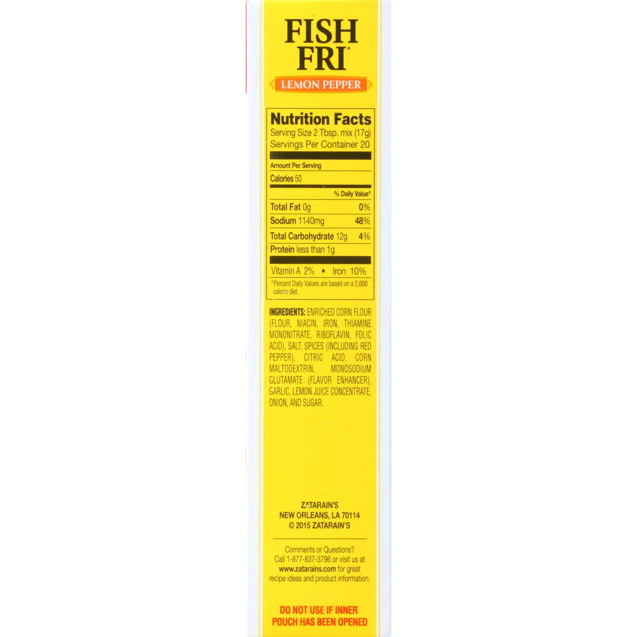 Zatarain's® Lemon Pepper Fish Fri, 12 oz - Image 9