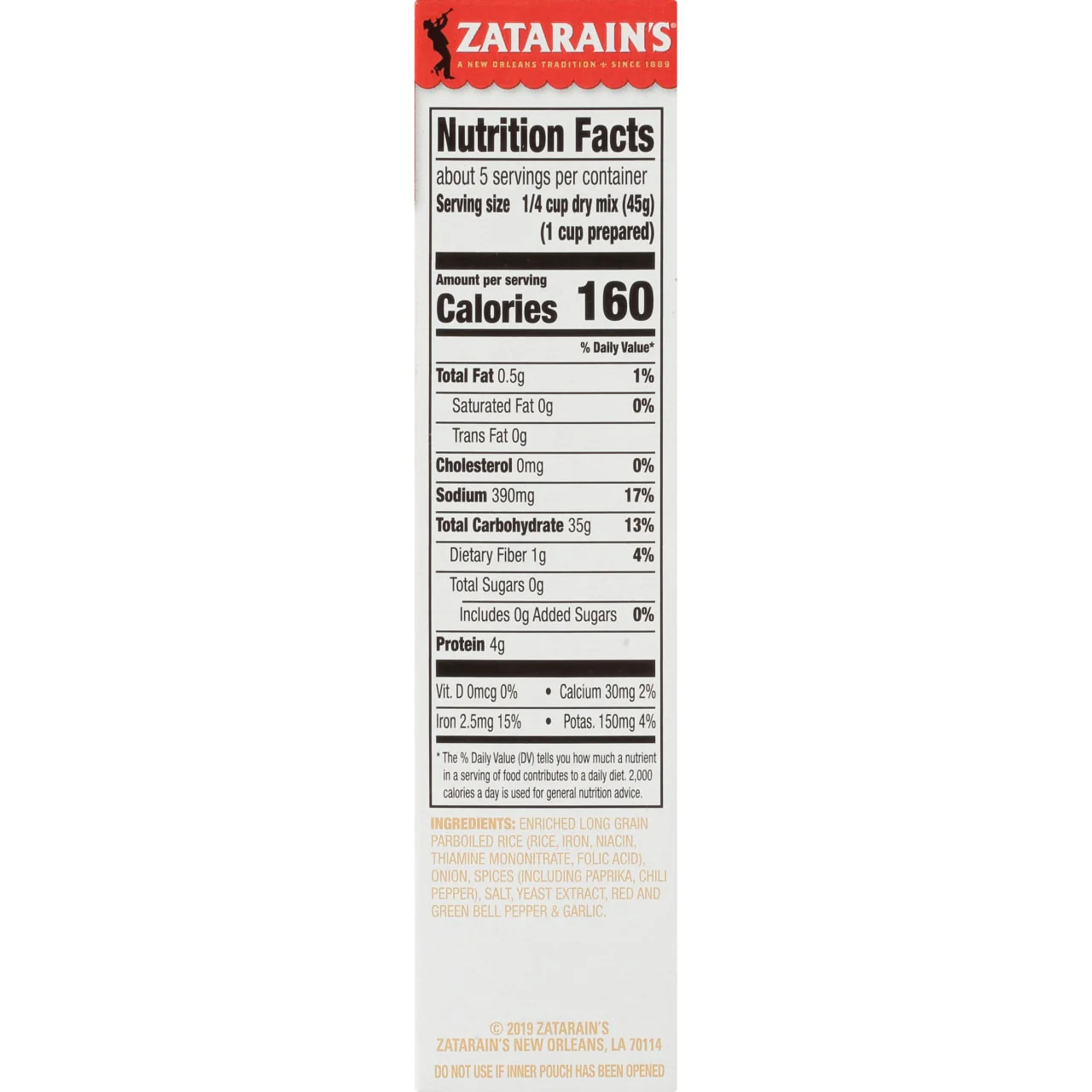 Zatarain's® Mild Jambalaya Mix, 8 oz - Image 8