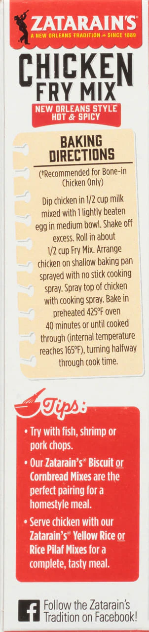 Zatarain's® New Orleans Style Hot & Spicy Chicken Fry Mix, 9 oz - Image 11