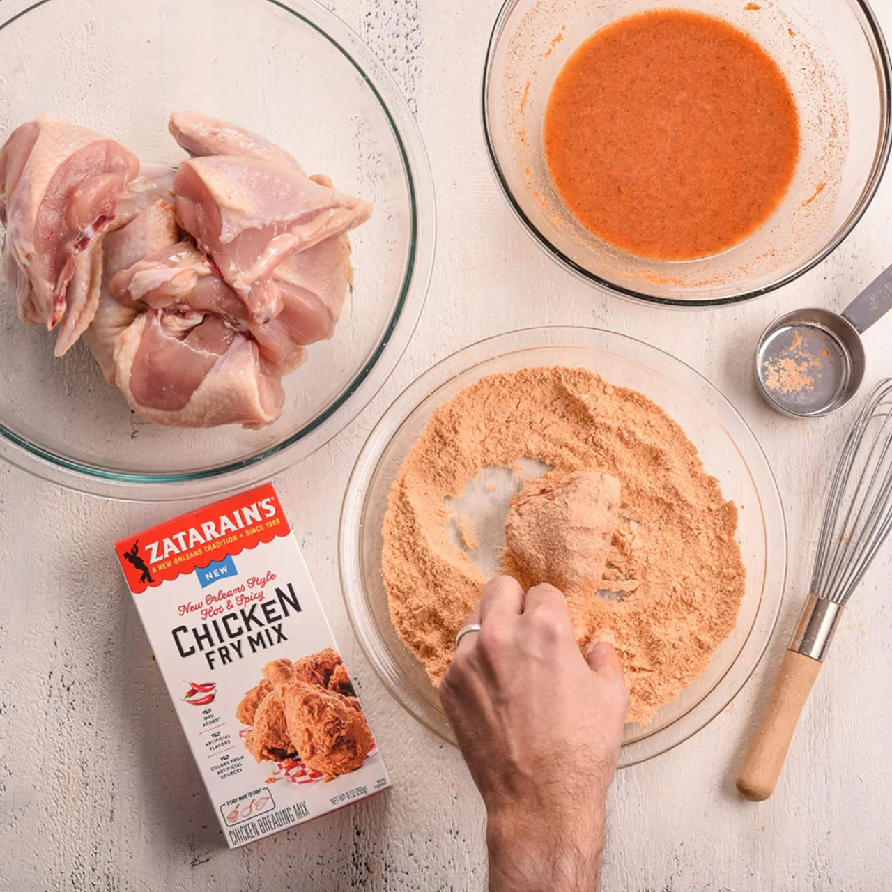 Zatarain's® New Orleans Style Hot & Spicy Chicken Fry Mix, 9 oz - Image 4