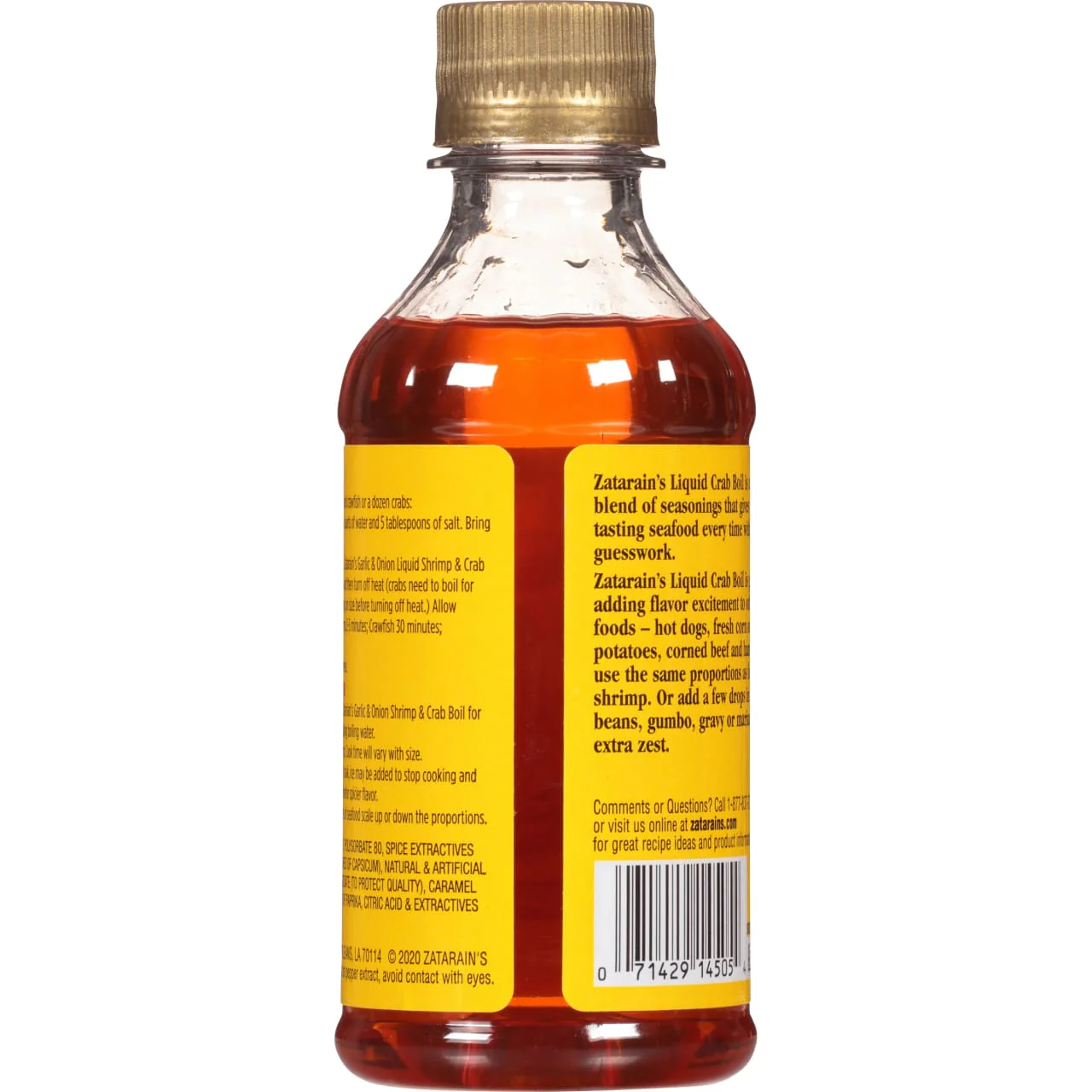 Zatarain's® New Orleans Style Liquid Crab Boil With Garlic & Onion, 8 fl oz - Image 7