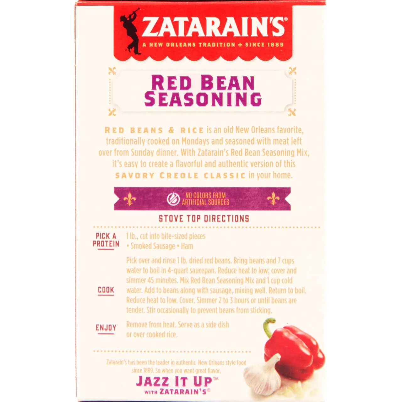 Zatarain's® Red Bean Seasoning, 2.4 oz - Image 6