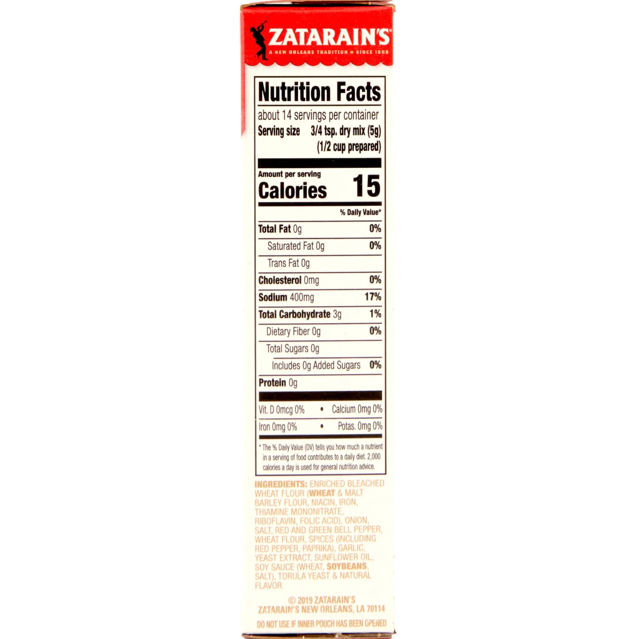 Zatarain's® Red Bean Seasoning, 2.4 oz - Image 7