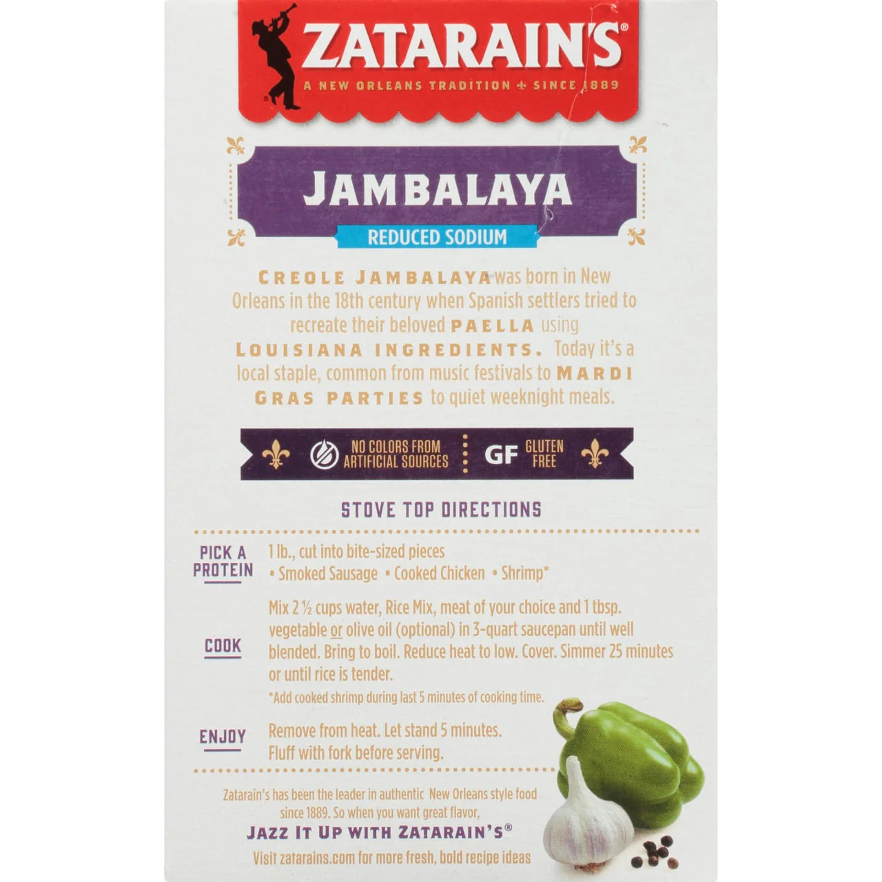 Zatarain's® Reduced Sodium Jambalaya, 8 oz - Image 4
