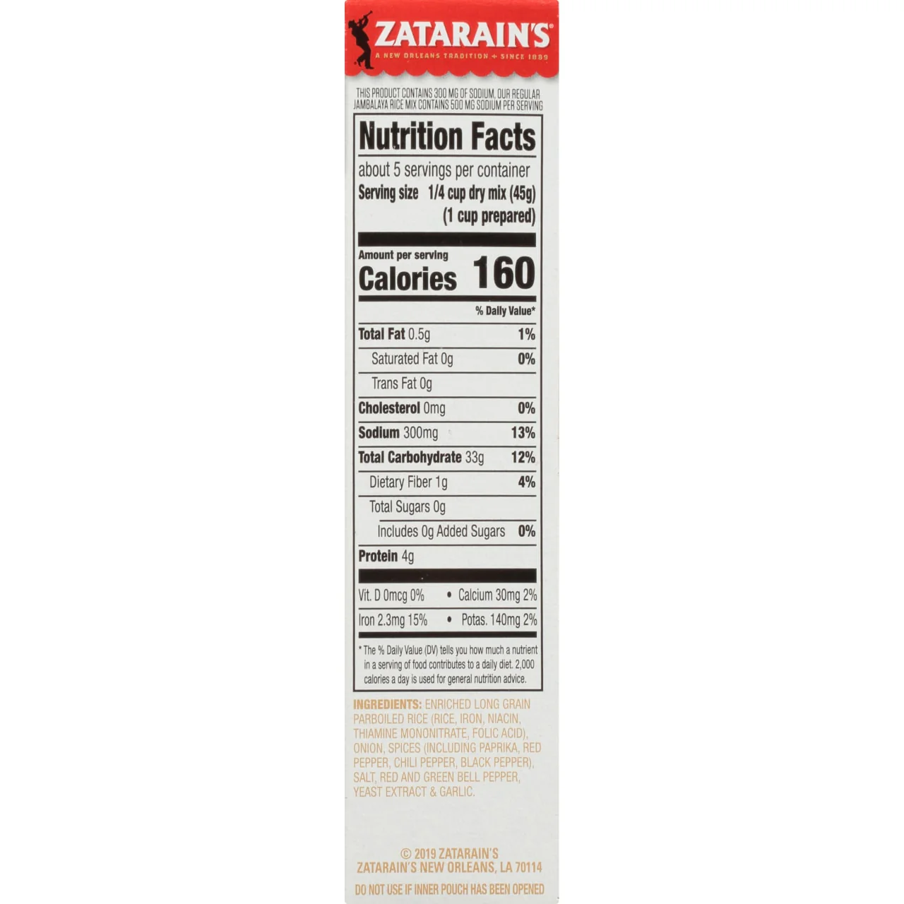 Zatarain's® Reduced Sodium Jambalaya, 8 oz - Image 5