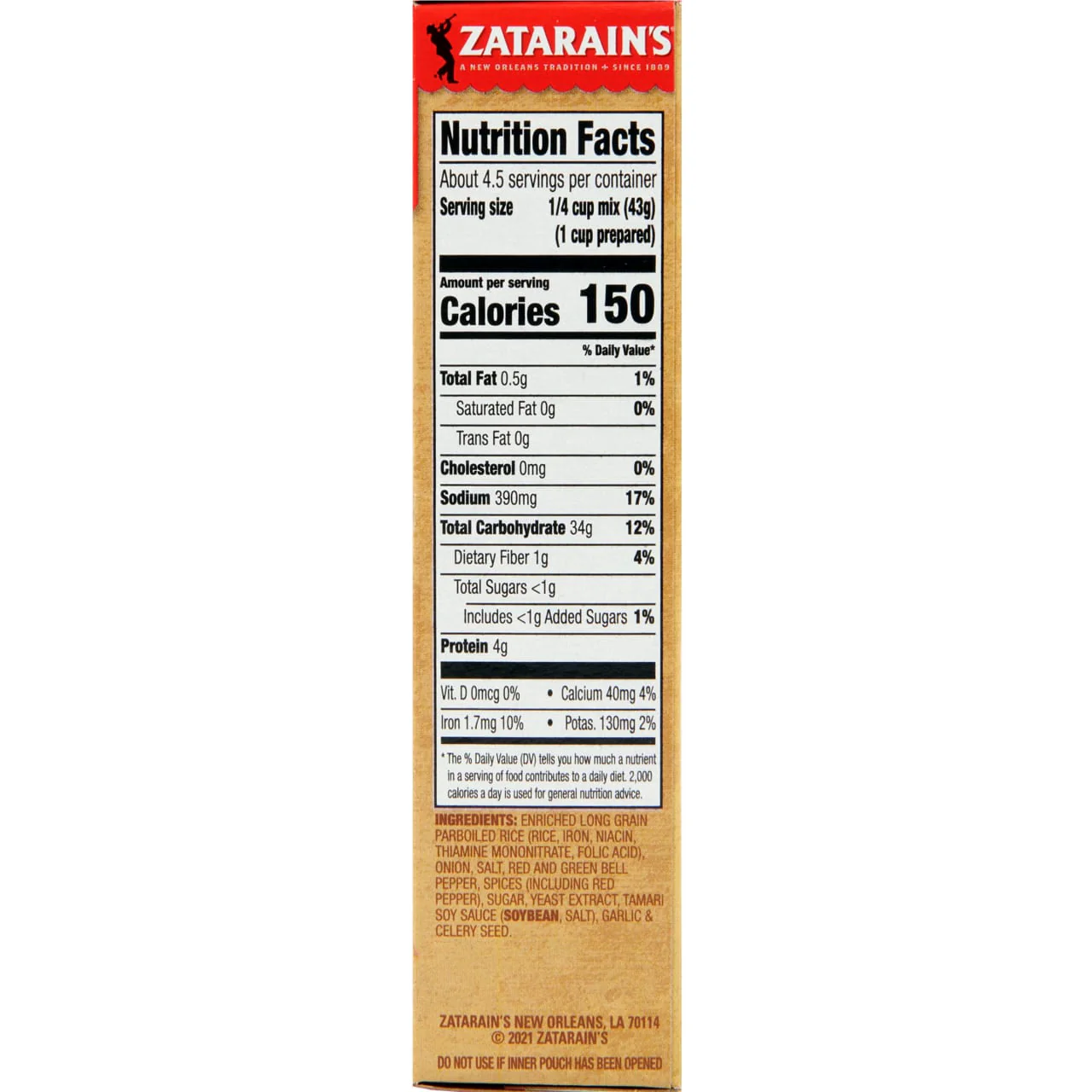 Zatarain's® Spanish Rice, 6.9 oz - Image 10