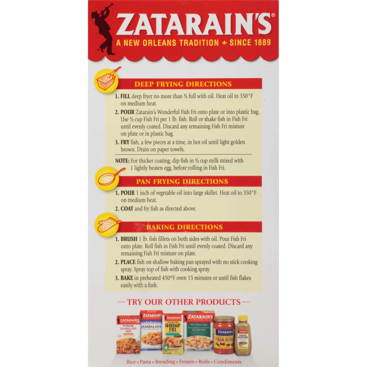 Zatarain's® Wonderful Fish Fri, 12 oz - Image 6