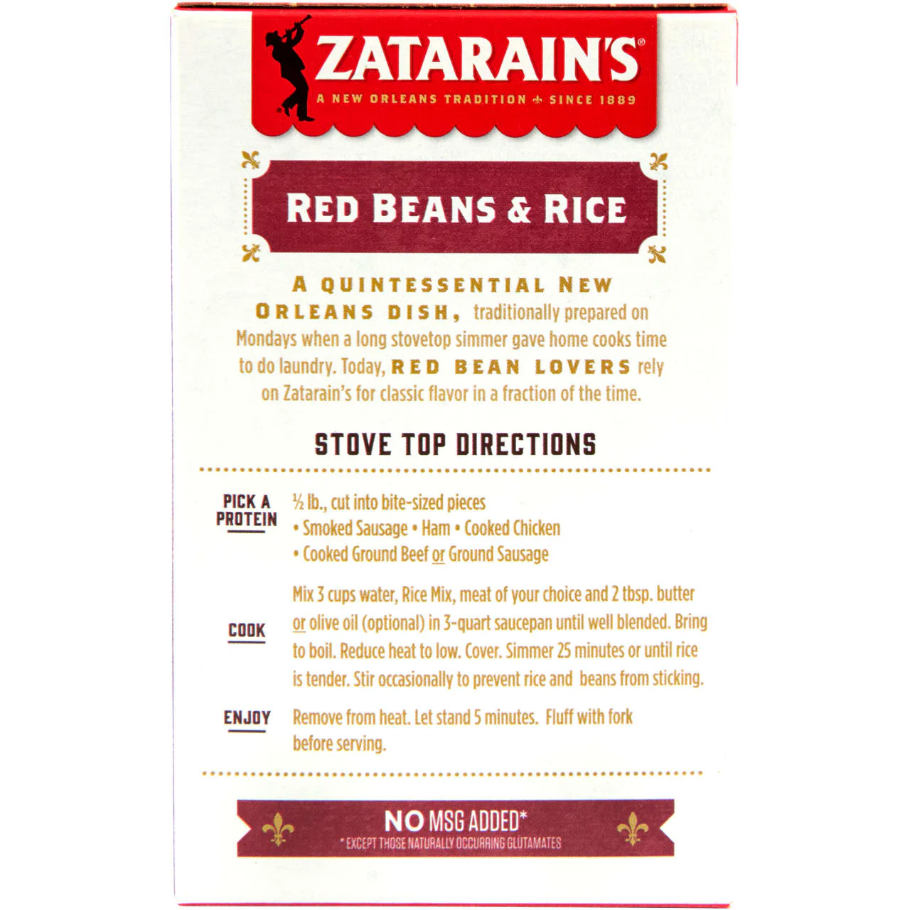 Zatarain's® Red Beans & Rice Dinner Mix, 8 oz - Image 7