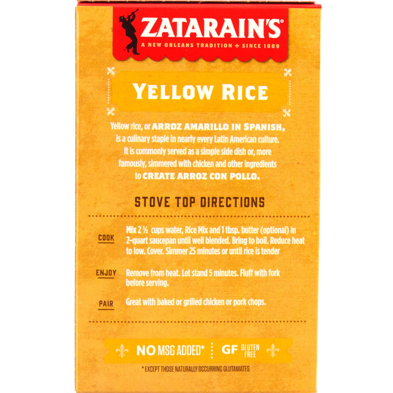 Zatarain's® Yellow Rice Mix, 6.9 oz - Image 7
